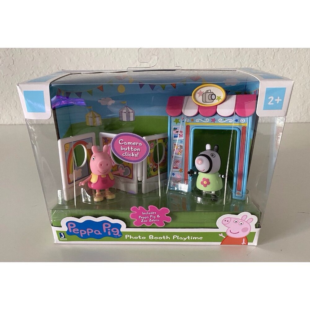 Peppa Pig Photo‎ Booth Playtime Playset Peppa Pig & Zoe Zebra NEW Sealed